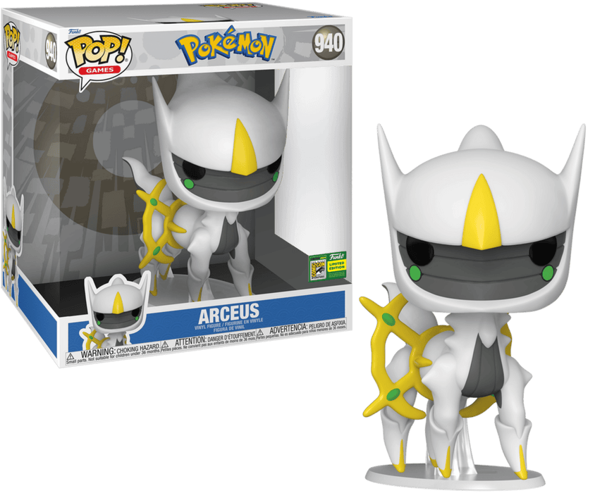 Arceus #940 2024 San Diego Comic Con Limited Edition (10-Inch) Funko Pop! Games Pokémon