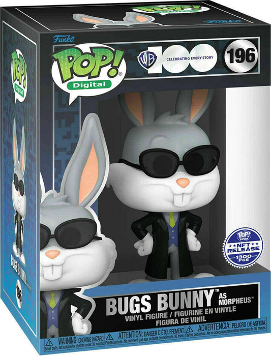 Bugs Bunny as Morpheus #196 NFT Release (1300 Pcs) Funko Pop! Digital WB Celebrating Every Story