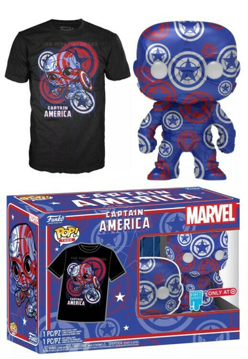 Captain America #32 Only @ Target Funko Pop & Tee ! Art Series Marvel Avengers