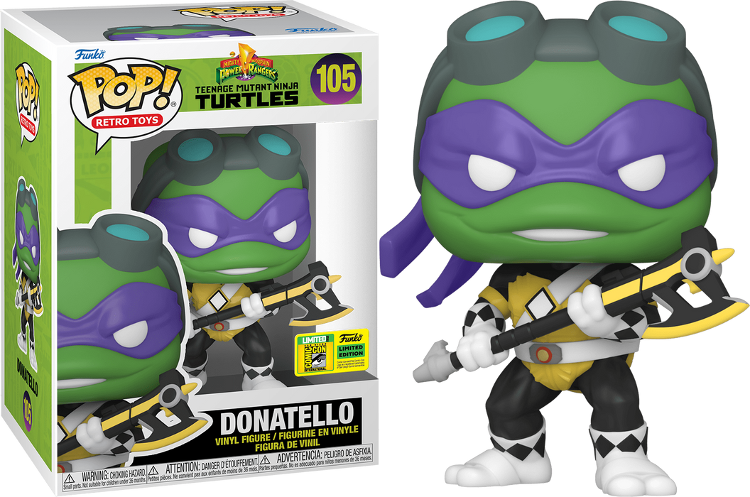 Donatello #105 2022 San Diego Comic Con Limited Edition Funko Pop! Retro Toys Teenage Mutant Ninja Turtles