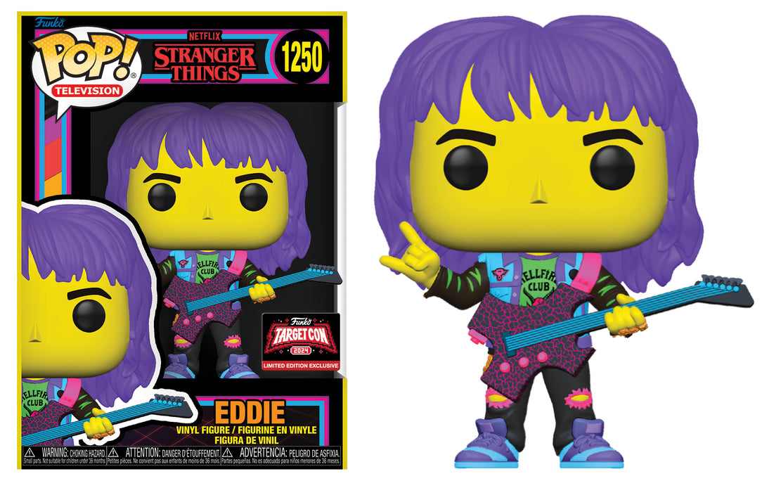 Eddie #1250 2024 Target Con Limited Edition Exclusive Funko Pop! Television Stranger Things