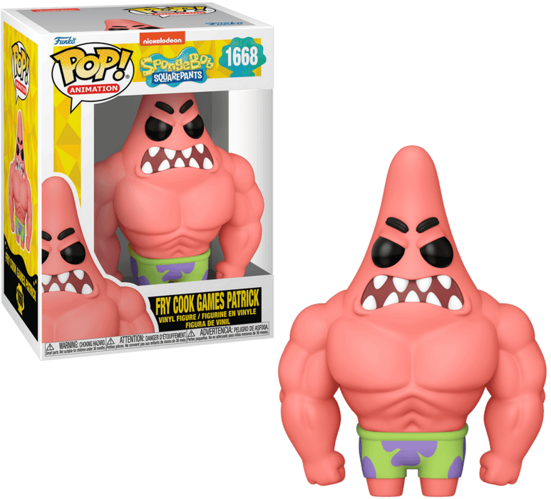 Fry Cook Games Patrick #1668 Funko Pop! Animation Spongebob Squarepants