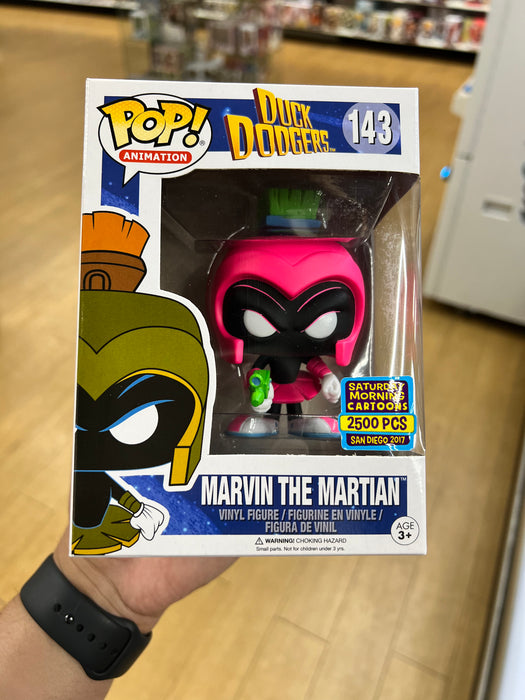 Marvin The Martian (Neon Magenta) #143 Saturday Mornings Cartoons (2500 Pcs) 2017 San Diego Funko Pop! Animation Looney Tunes