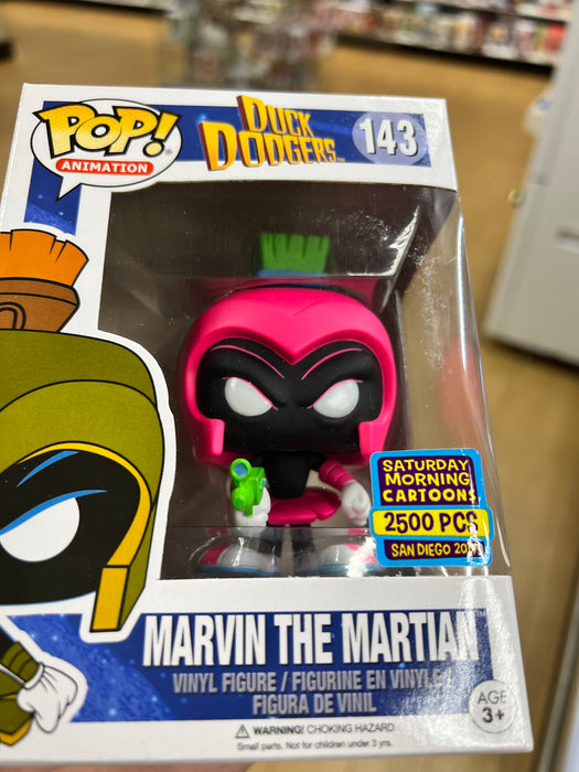 Marvin The Martian (Neon Magenta) #143 Saturday Mornings Cartoons (2500 Pcs) 2017 San Diego Funko Pop! Animation Looney Tunes