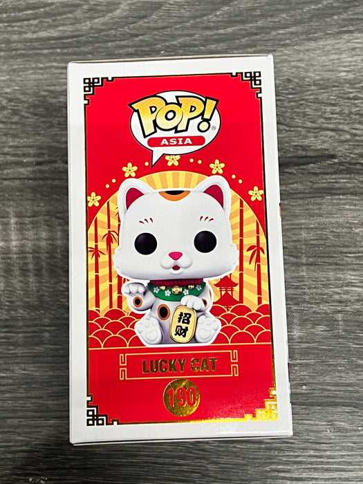 Lucky Cat #190 2023 San Diego Comic Con Limited Edition Flocked Funko Pop! Asia Lucky Cat