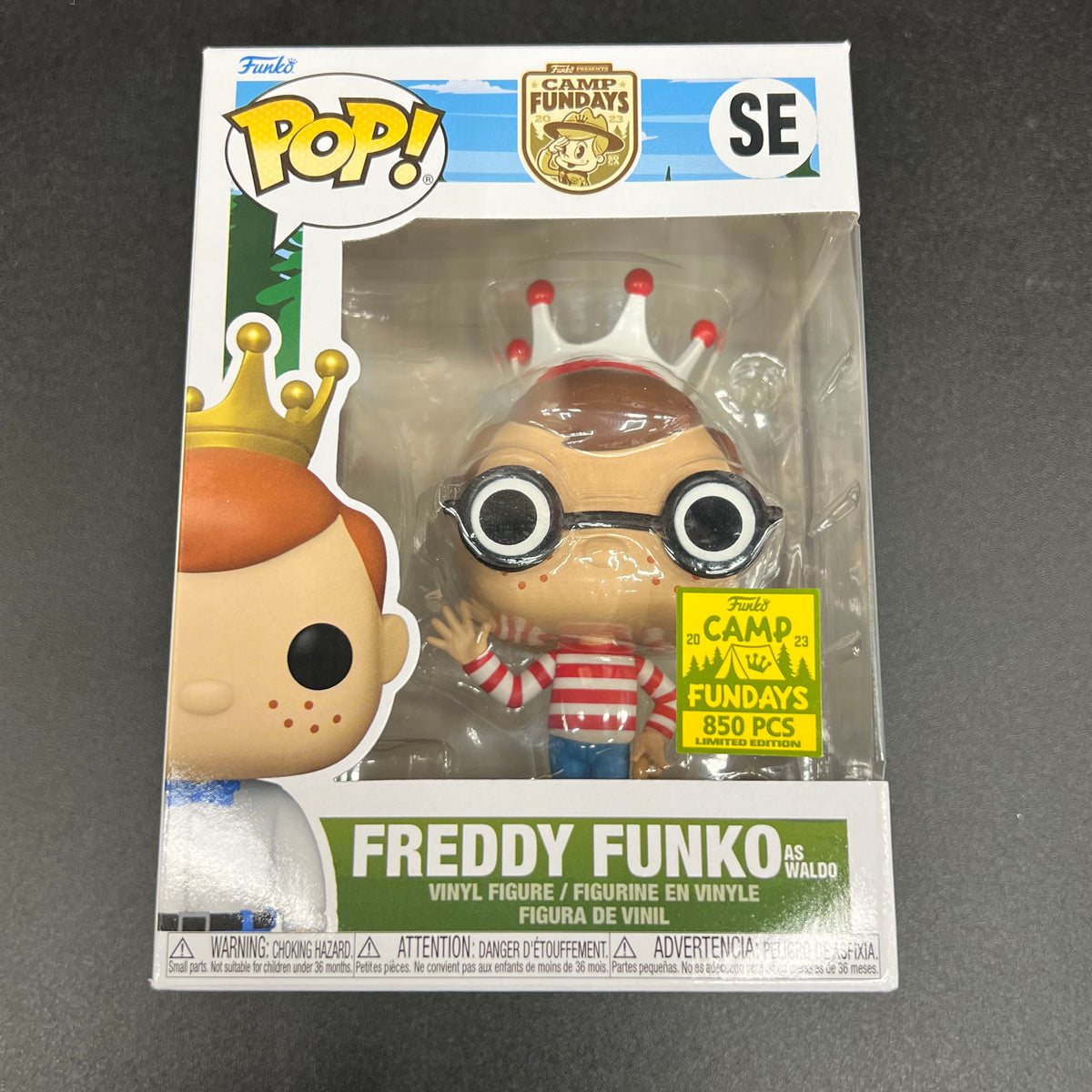 Freddy Funko As Waldo #SE 2023 Camp Fundays (850 Pcs) Funko Pop! Camp  FunDays