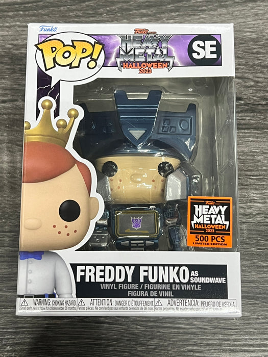 Freddy Funko as Soundwave #SE 2023 Funko Heavy Metal Halloween (500 Pcs) Funko Pop! Funko Heavy Metal Halloween