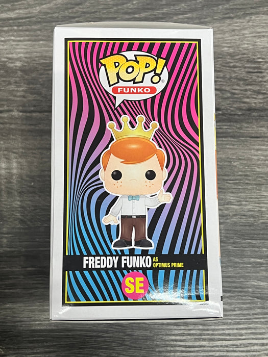 Freddy Funko as Optimus Prime #SE 2022 Funko Fundays Blacklight Battle (500 Pcs) Funko Pop! Funko Fundays