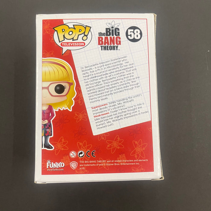 Bernadette Rostenkowski #58 Funko Pop! Television The Big Bang Theory