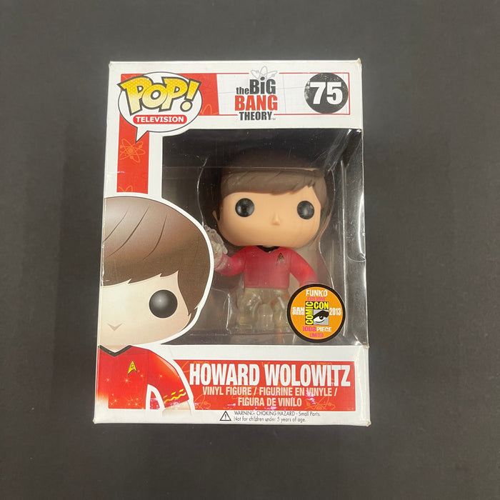 Howard Wolowitz #75 2013 San Diego Comic Con Exclusive  Funko Pop! Television The Big Bang Theory 1008 piece Limited