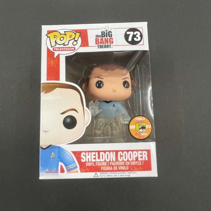 Sheldon Cooper (Transporting) #73 2013 San Diego Comic Con Exclusive 1008pc Limited Funko Pop! Television The Big Bang Theory