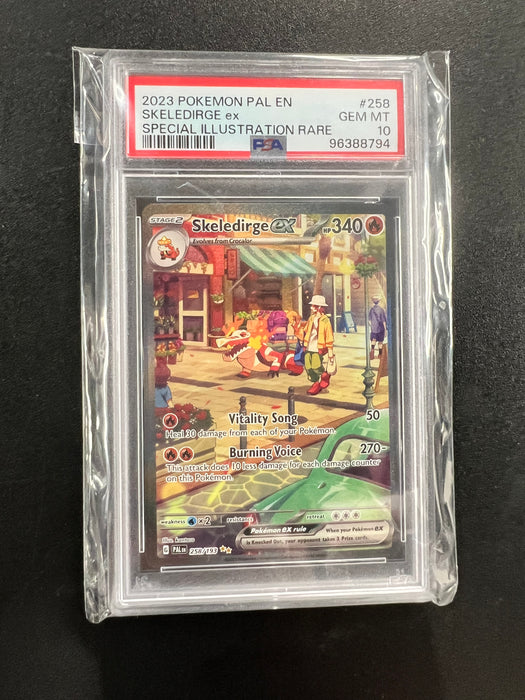 Skeledirge EX Special Illustration Rare Pokemon Card PSA Mint 10