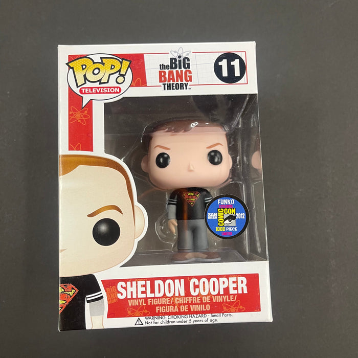 Sheldon Cooper (Superman Shirt) #11 2012 San Diego Comic Con Exclusive 1000pc Limited Funko Pop! Television The Big Bang Theory