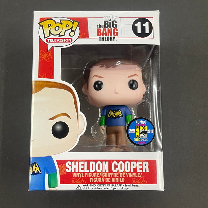 Sheldon Cooper (Batman Shirt) #11 2012 San Diego Comic Con Exclusive 1000pc Limited Funko Pop! Television The Big Bang Theory