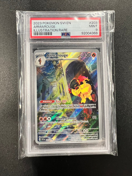 Armarouge 203/198 Illustration Rare Pokemon Card PSA Mint 9