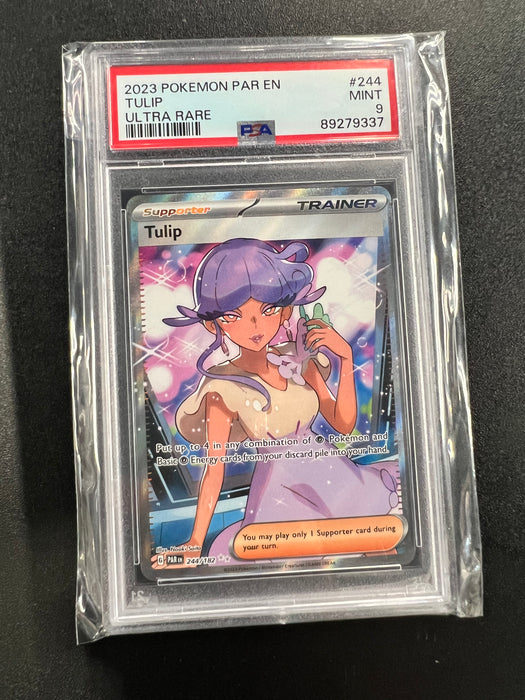 Tulip 244/182 Ultra Rare Pokemon Card PSA Mint 9