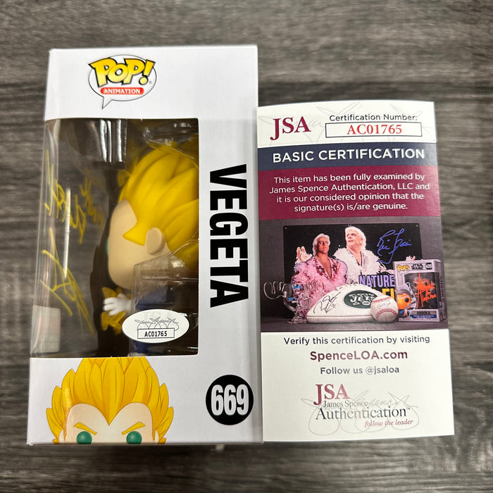 ***Signed*** Vegeta #669 2019 Fall Convention Limited Edition Funko Pop! Animation Dragon Ball Z