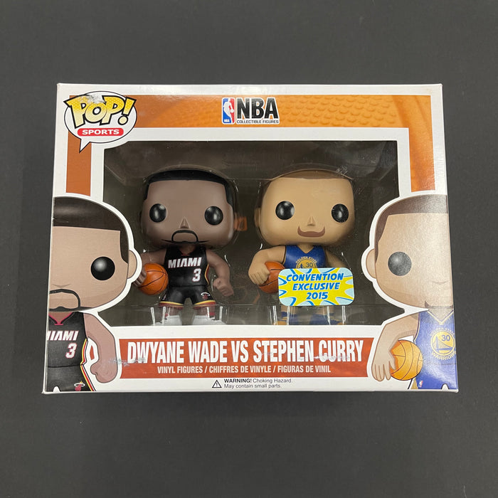 Dwyane Wade VS Stephen Curry (2-Pack) 2015 Convention Exclusive Funko Pop! Sports NBA