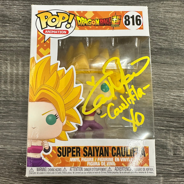 ***Signed*** Super Saiyan Caulifla #816 Funko Pop! Animation Dragon Ball Z