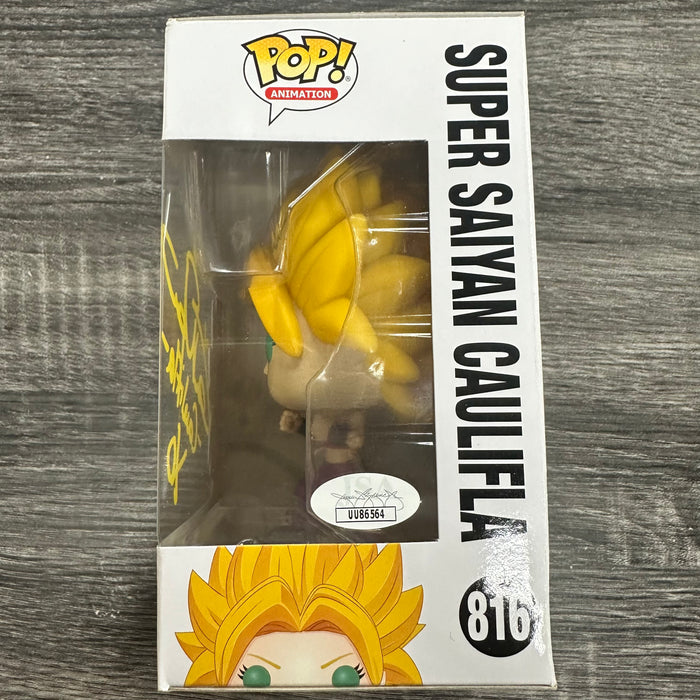 ***Signed*** Super Saiyan Caulifla #816 Funko Pop! Animation Dragon Ball Z