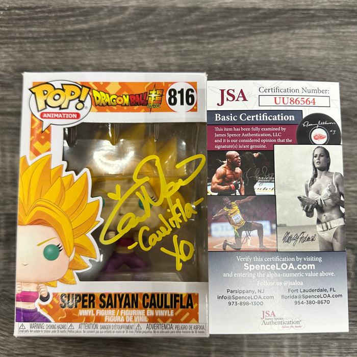 ***Signed*** Super Saiyan Caulifla #816 Funko Pop! Animation Dragon Ball Z