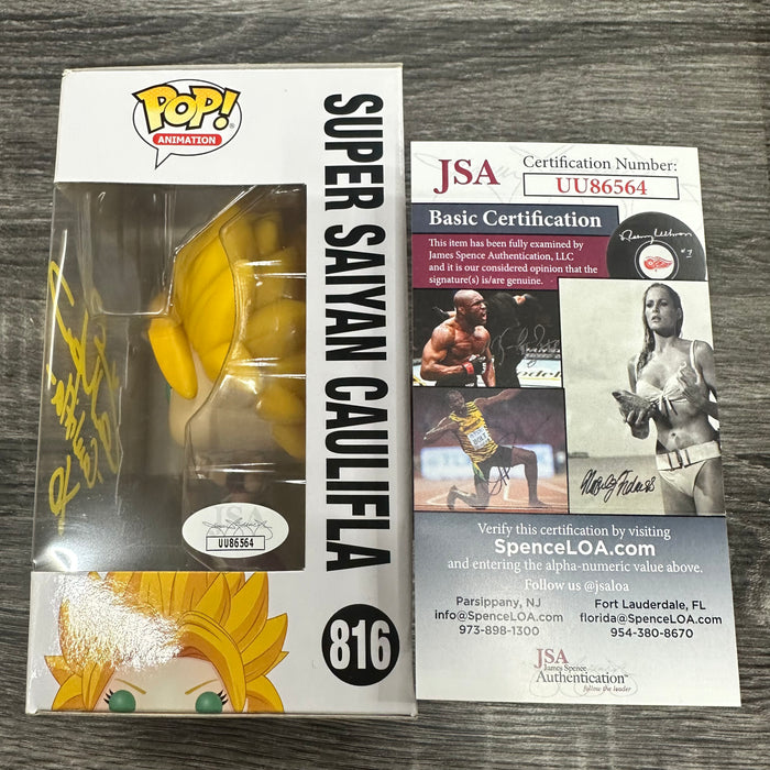 ***Signed*** Super Saiyan Caulifla #816 Funko Pop! Animation Dragon Ball Z