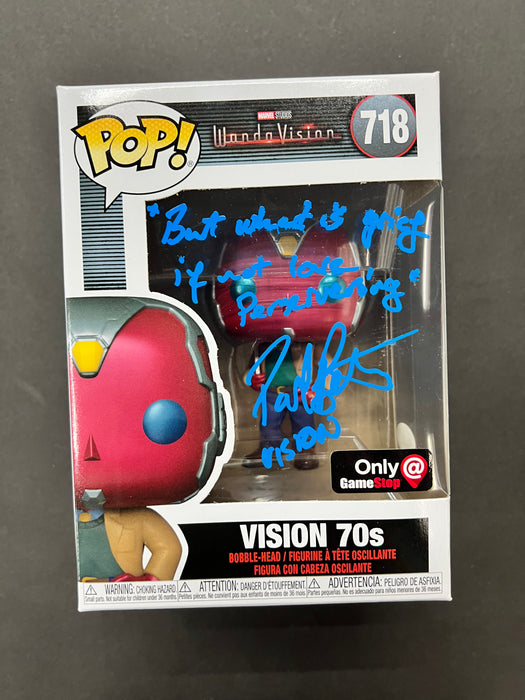 ***Signed*** Vision 70's #718 Only @ Gamestop Funko Pop! Marvel Studios Wanda Vision