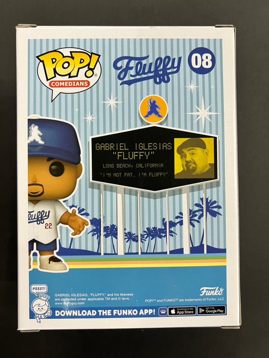 Signed Stadium Fluffy #08 Gabriel Iglesias Fluffy Stadium Edition Funko Pop! Comedians