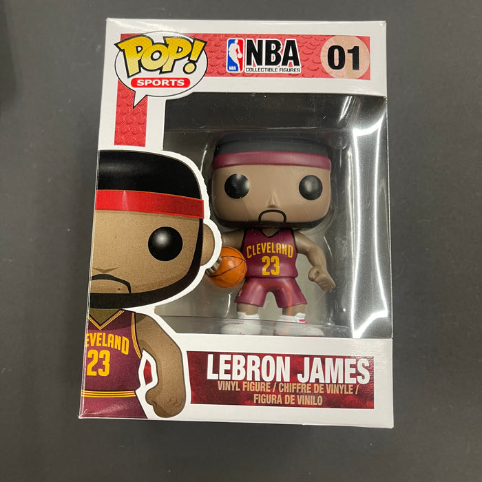 Lebron James #01 Funko Pop! (Error Print Miami Heat) Basketball NBA Cleveland Cavaliers Miami Heat