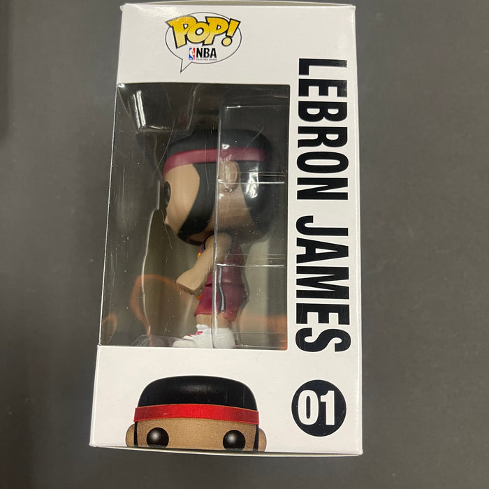 Lebron James #01 Funko Pop! (Error Print Miami Heat) Basketball NBA Cleveland Cavaliers Miami Heat