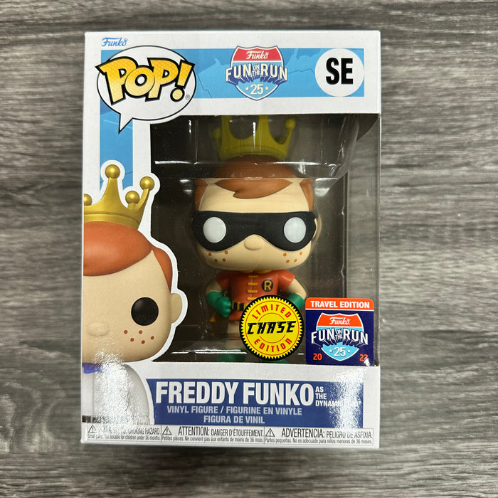 Freddy Funko as The Dynamic Duo #SE Chase Limited Edition 2023 Fun On The Run Travel Edition Funko Pop! Fun On The Run