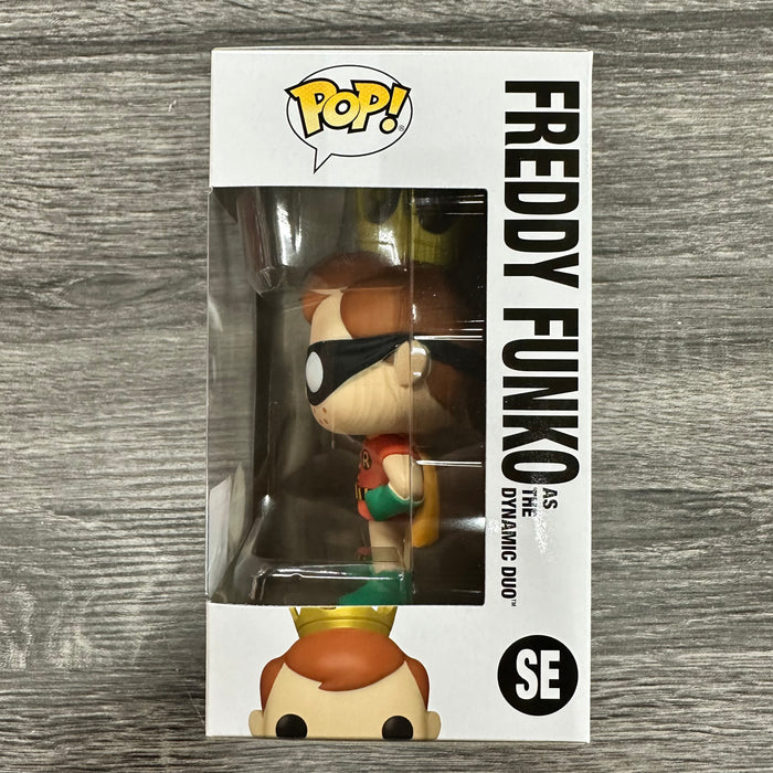 Freddy Funko as The Dynamic Duo #SE Chase Limited Edition 2023 Fun On The Run Travel Edition Funko Pop! Fun On The Run