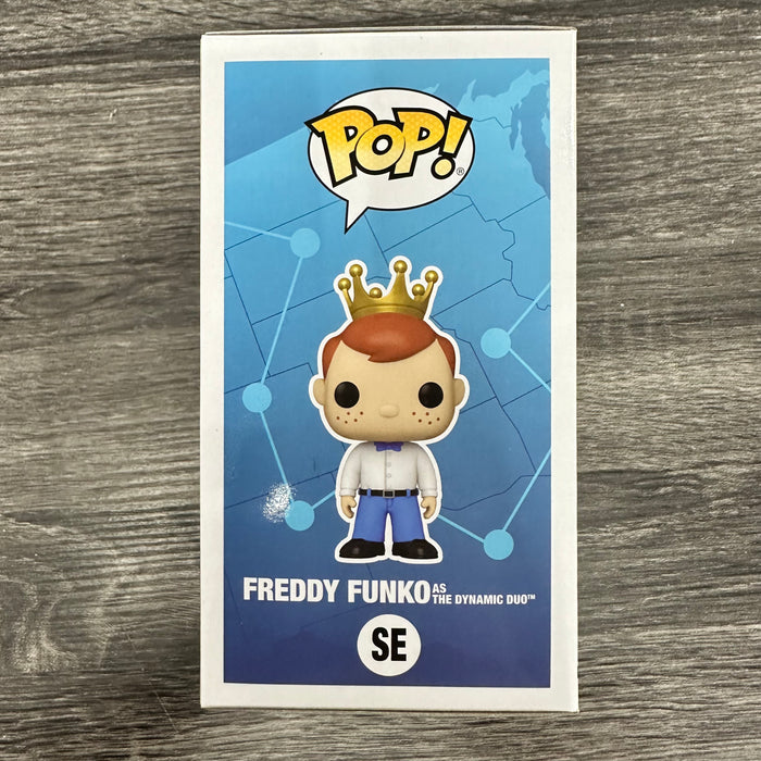 Freddy Funko as The Dynamic Duo #SE Chase Limited Edition 2023 Fun On The Run Travel Edition Funko Pop! Fun On The Run