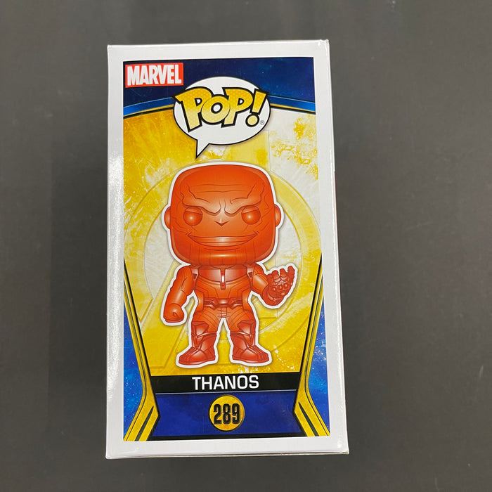 ***Signed*** Thanos #289 Red Chrome Funko Pop! Marvel Avengers Infinity War