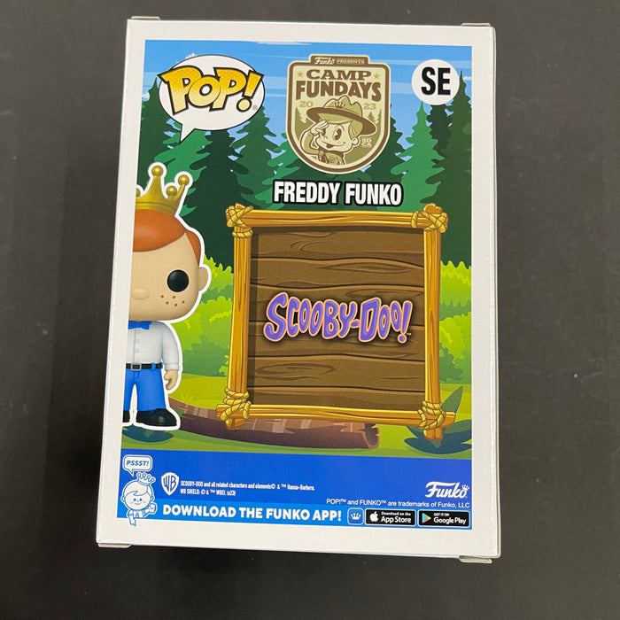 ***Signed***Freddy Funko As Shaggy Flocked #SE Funko Pop! 2023 Camp FunDays 4500PCS Limited Edition