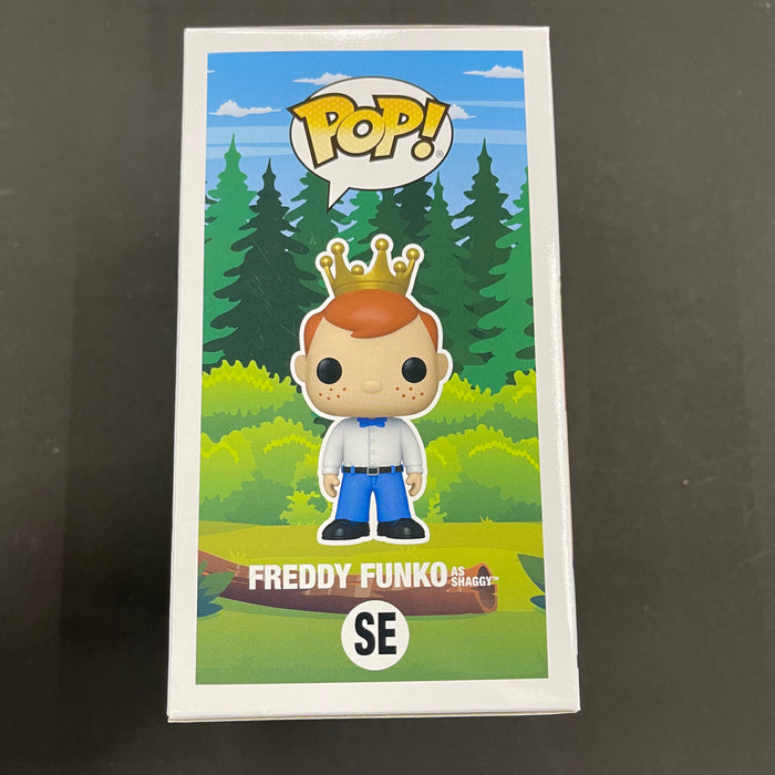 ***Signed***Freddy Funko As Shaggy Flocked #SE Funko Pop! 2023 Camp FunDays 4500PCS Limited Edition