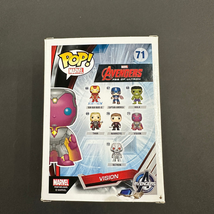 ****SIGNED**** by PAUL BETTANY Vision #71 FYE Exclusive Funko Pop! Marvel Studios Avengers Age of Ultron