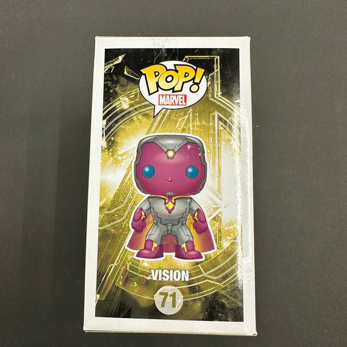 ****SIGNED**** by PAUL BETTANY Vision #71 FYE Exclusive Funko Pop! Marvel Studios Avengers Age of Ultron