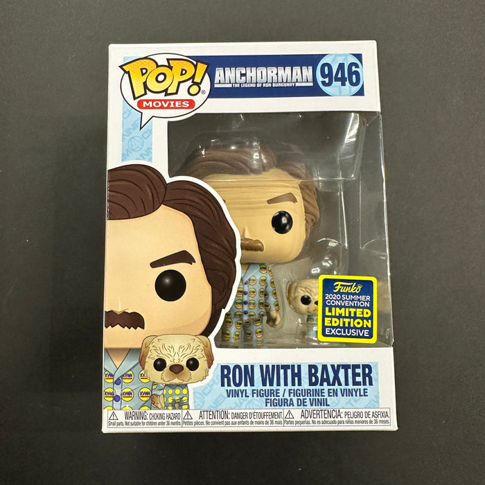 Ron with Baxter #946 2020 Summer Convention Limited Edition Exclusive Funko Pop! Movies Anchorman