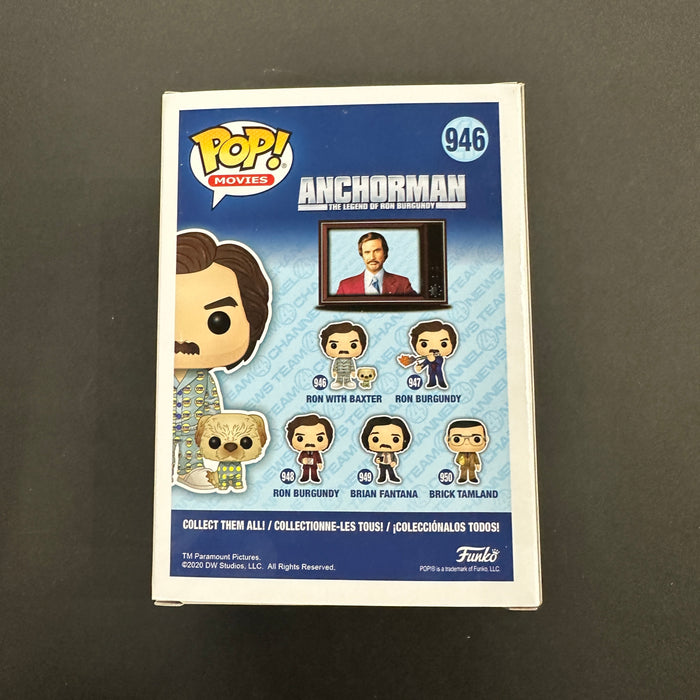 Ron with Baxter #946 2020 Summer Convention Limited Edition Exclusive Funko Pop! Movies Anchorman