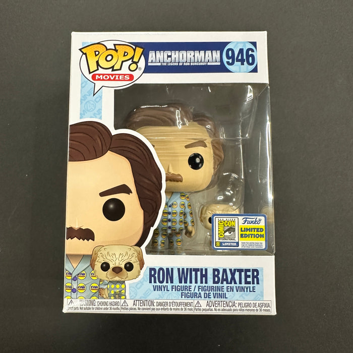 Ron with Baxter #946 2020 San Diego Comic Con Limited Edition Exclusive Funko Pop! Movies Anchorman