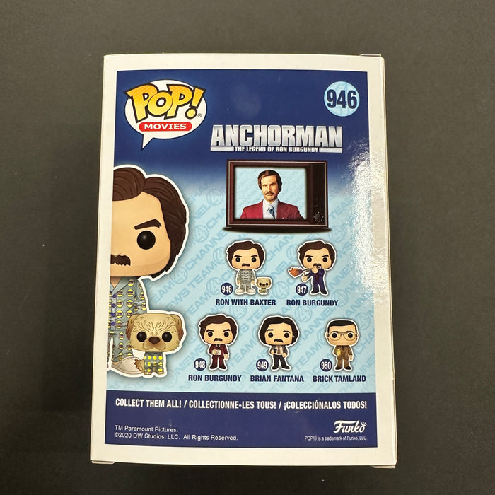 Ron with Baxter #946 2020 San Diego Comic Con Limited Edition Exclusive Funko Pop! Movies Anchorman