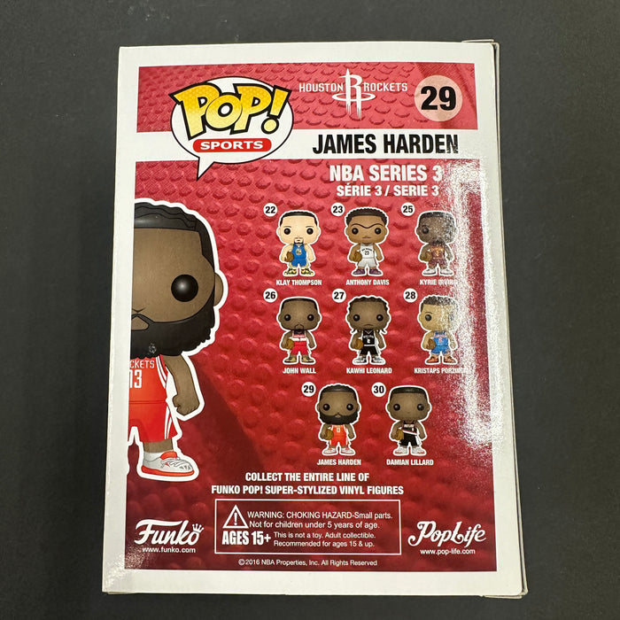 James Harden #29 Funko Pop! Basketball NBA Houston Rockets