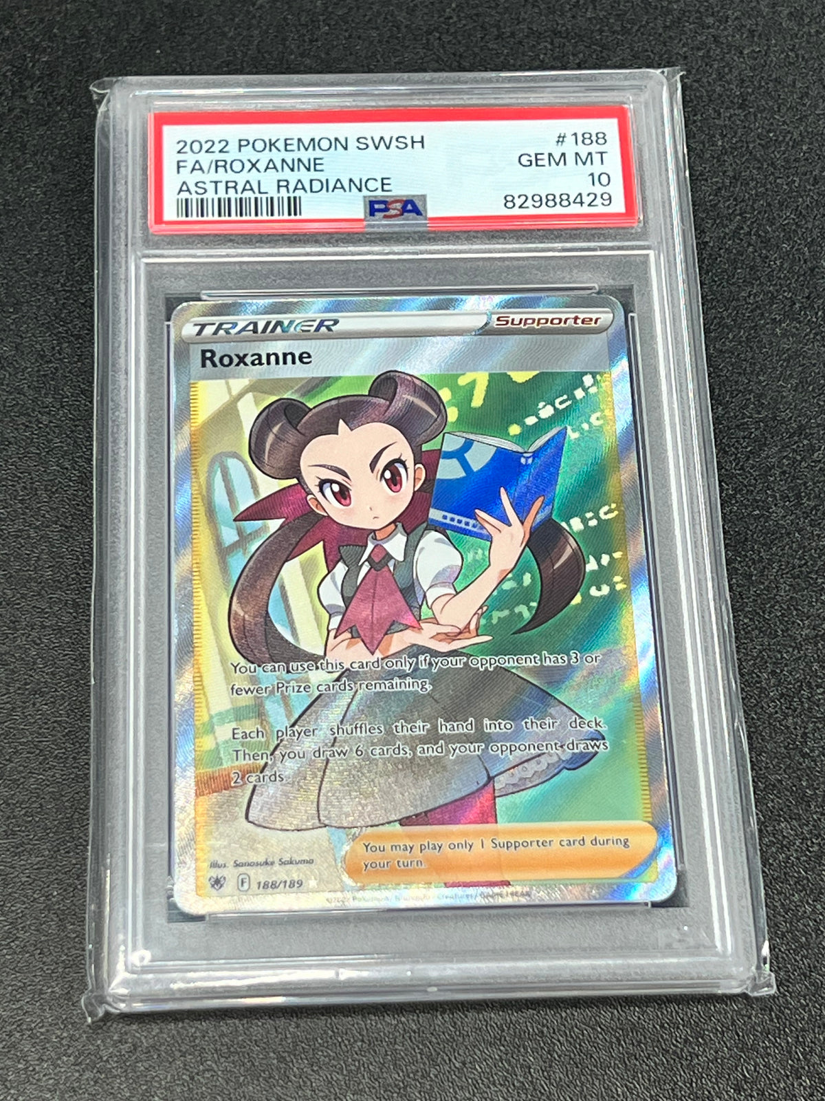 Pokemon sold Japanese Roxanne Full Art 81 AGS 9.5 Mint+