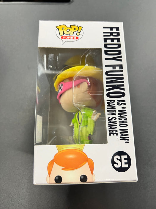 Freddy Funko as "Macho Man" Randy Savage #SE 2022 Blacklight Battle Limited Edition (2000 pcs) Funko Pop! Funko