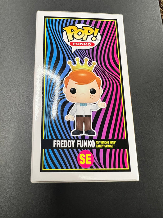 Freddy Funko as "Macho Man" Randy Savage #SE 2022 Blacklight Battle Limited Edition (2000 pcs) Funko Pop! Funko