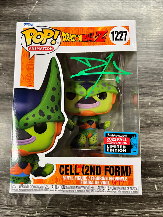 ***Signed by Dameon Clarke*** Cell (2nd Form) #1227 2022 Fall Convention Limited Edition Funko Pop! Animation DragonBall Z