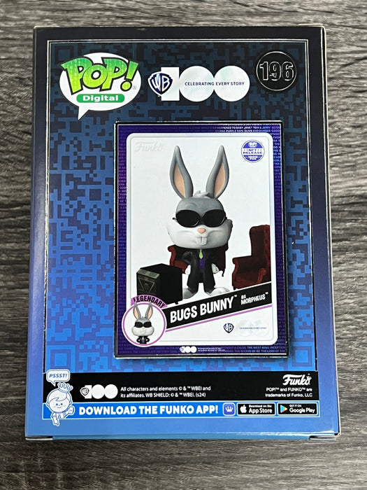 Bugs Bunny as Morpheus #196 NFT Release (1300 Pcs) Funko Pop! Digital WB Celebrating Every Story