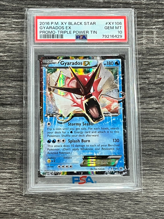 Gyarados EX #XY106 Black Star Promo PSA 10