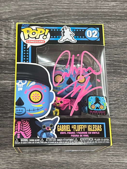 ***Signed*** Gabriel "Fluffy" Iglesias Black Light Edition Funko Pop! Comedians Gabriel Iglesias